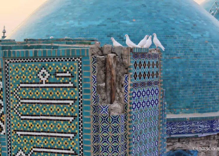 برنامه بازسازی مزگت کبود بلخ با همکاری ایتالیا و یونسکو آغاز شد