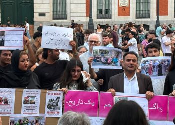 گردهمایی اعتراضی در اسپانیا در همبستگی با زنان خراسان‌افغانستان